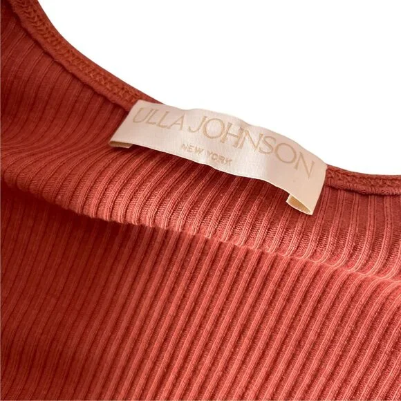 Ulla Johnson Orange Rust Ruffle Dress SZ 0 Spring - Picture 11 of 12